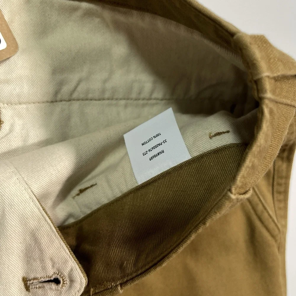 NWT Todd Snyder Relaxed Fit Chino British Khaki Mens Size 32x32 Designer Preppy
